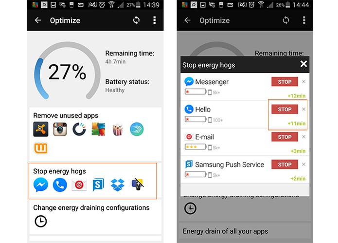 Encerre apps que drenam energia do celular (Foto: Reprodução/Barbara Mannara)
