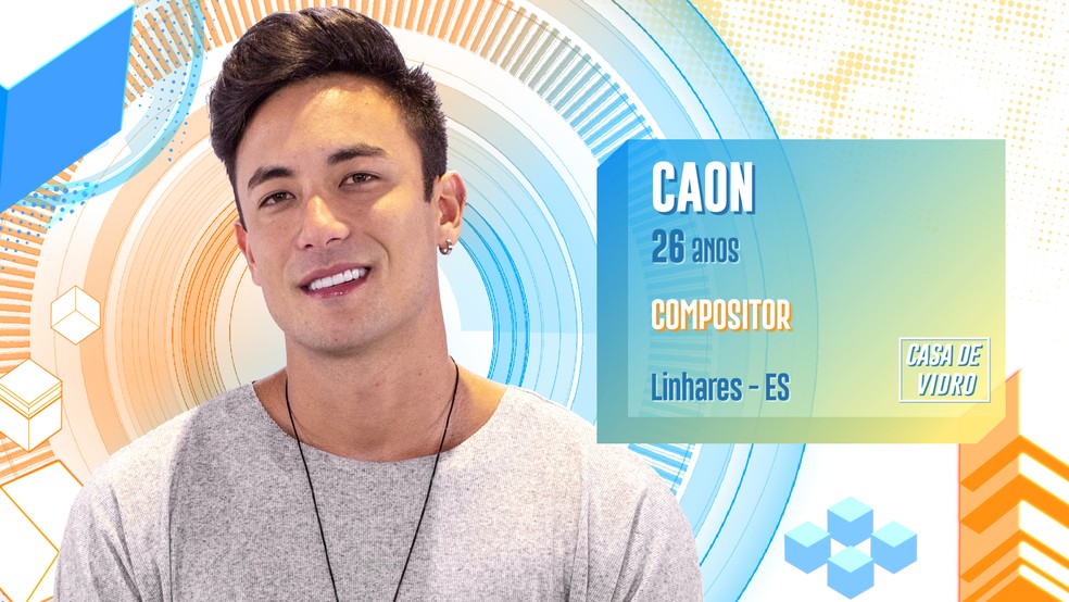 Caon é participante da Casa de Vidro do BBB20 — Foto: Globo