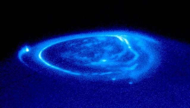 Aurora em Júpiter (Foto: Wikipedia Commons)
