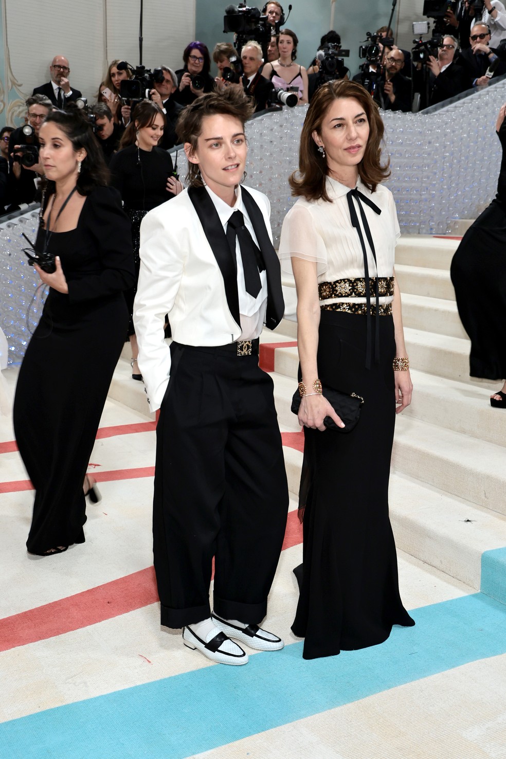 Kristen Stewart e Sofia Coppola no MET Gala 2023 — Foto: Getty Images