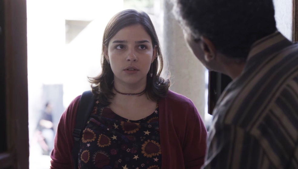 Keyla se assusta (Foto: TV Globo)