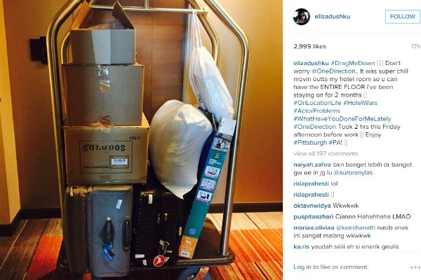 Eliza Dushku reclamou no Instagram (Foto: Reprodução Instagram)