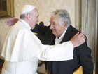José Mujica é recebido pelo Papa Francisco no Vaticano