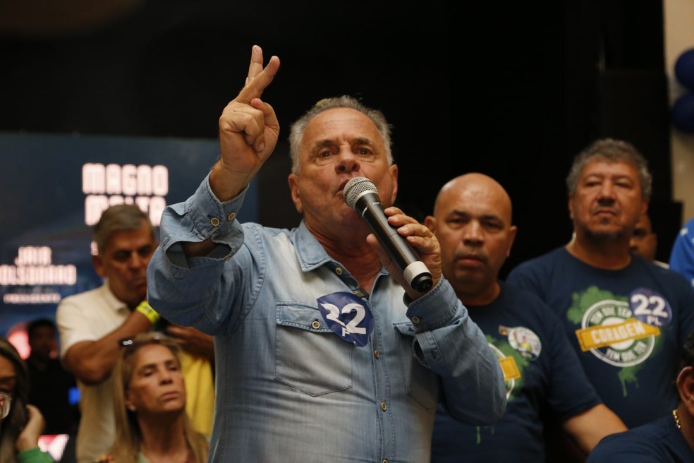 Audifax Barcelos durante convenção em 30 de julho, em Vila Velha — Foto: Thiago Coutinho/A Gazeta