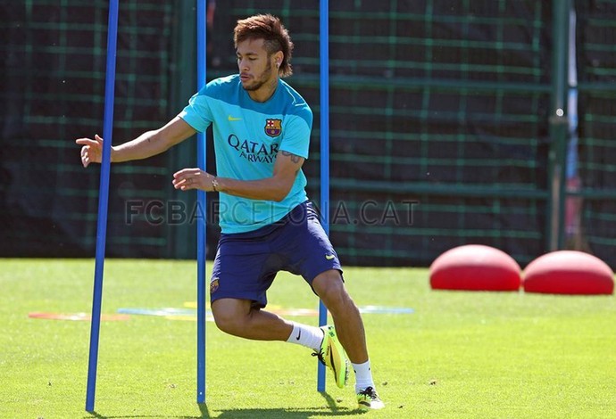 neymar barcelona treino (Foto: Site Oficial Barcelona)