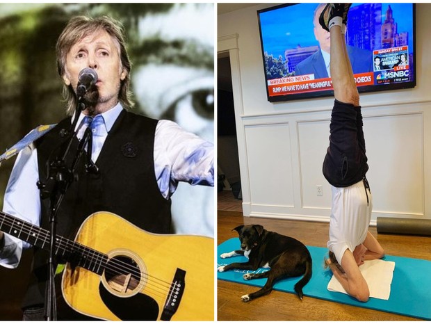 Aos 80, Paul McCartney surpreende fãs com posição de ioga: Mantém