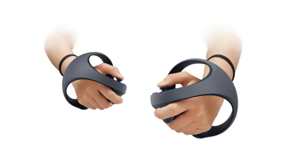PlayStation VR2 Sense terá suporte ao feedback háptico e gatilhos adaptáveis — Foto: Divulgação/Sony