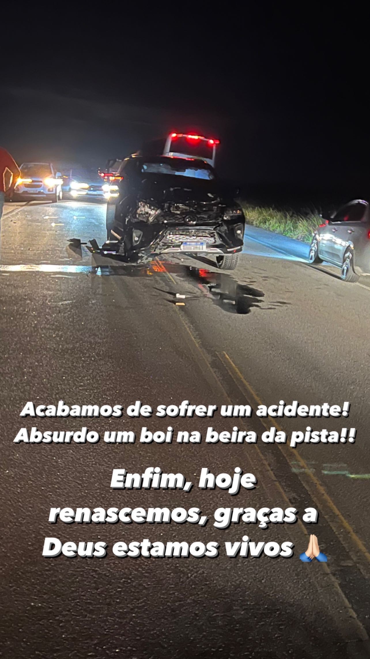 Influencers Maluzinha e Roninho sofrem acidente com a filha caçula, Maria (Foto: Reprodução/Instagram)