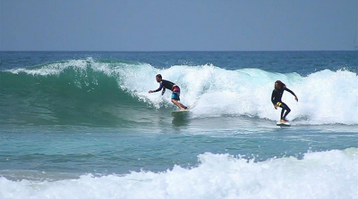 Bob Burnquist na sessãode surfe com Rob Machado (Foto: Instagram)