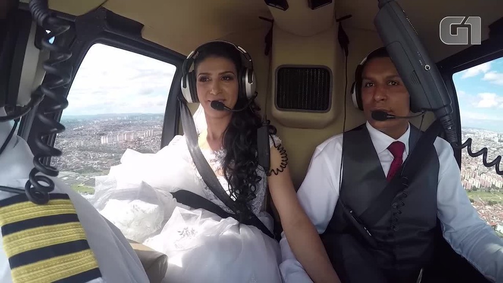 Vídeo mostra queda de helicóptero que matou noiva e mais 3 em SP (Foto: Reprodução)