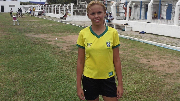 Sara Dantas, jogadora de 15 anos (Foto: Thiago Conrado)