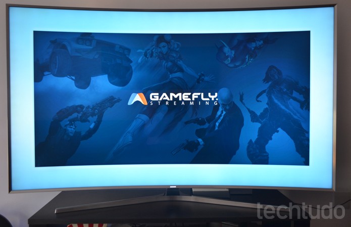 Gamefly é o serviço de jogos por streaming disponível em TVs Samsung com Tizen (Foto: Melissa Cruz / TechTudo)
