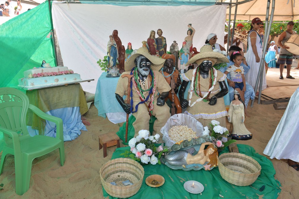 Festa de Iemanjá, em Salvador — Foto: Max Haack/Ag Haack
