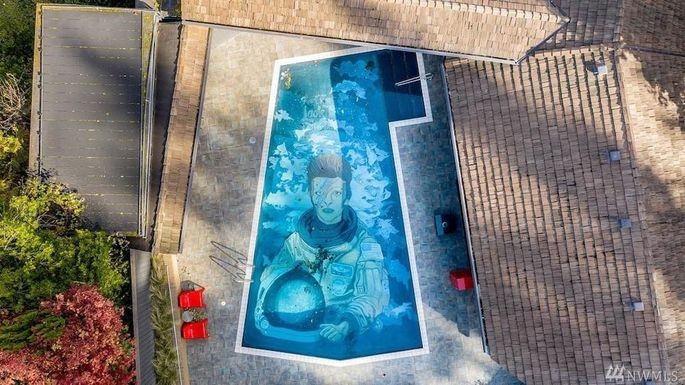 Mansão com piscina temática de David Bowie está a venda por US $ 3,5 milhões  (Foto: Windermere Imobiliário)