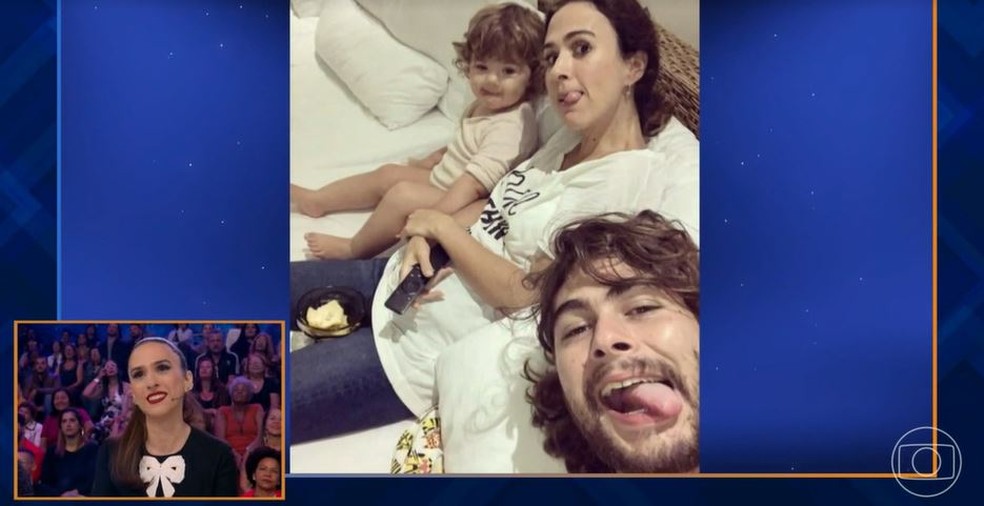 Tatá Werneck se emociona ao falar de Clara Maria e diz que quer outro filho com Rafael Vitti — Foto: TV Globo