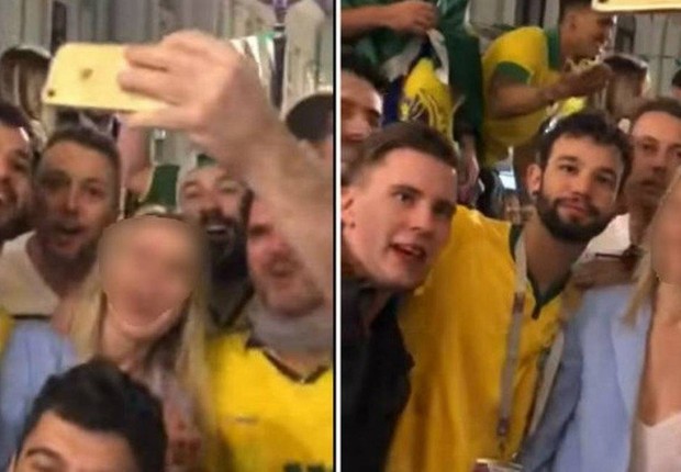 Brasileiros gravaram vídeo com russas pedindo que repetissem frases machistas (Foto: Reprodução)