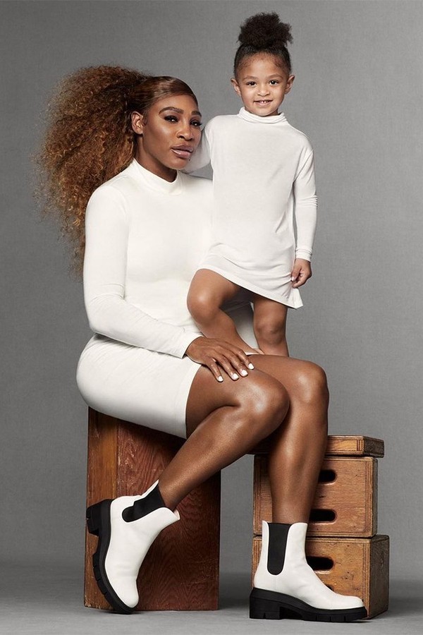 Serena Williams e Olympia para Stuart Weitzman (Foto: Divulgação)
