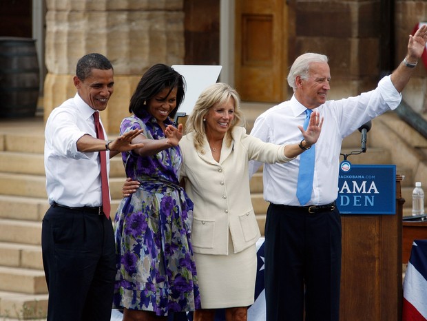 Barack e Michelle Obama e Joe e Jill Biden (Foto: Getty Images)