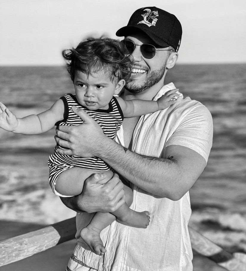 Murilo Huff com o filho, Léo (Foto: Reprodução/ Instagram)