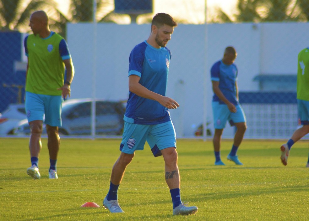 Rodrigo Pimpão chega ao CSA com status de grande reforço — Foto: Auguto Oliveira/Ascom CSA