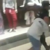 VÍDEO: guarda puxa jovem pelo pescoço (Reprodução/TV Globo)