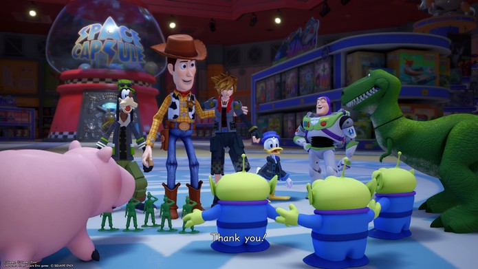 Sora conquista a todos em Kingdom Hearts 3 (Foto: Reprodução/Murilo Tunholi) Sora conquista a todos em Kingdom Hearts 3 (Foto: Reprodução/Murilo Tunholi)