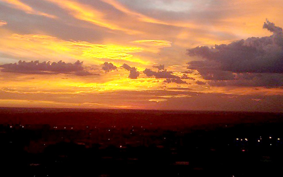 Céu de Ceilândia — Foto: Jaqueline Santana/VC no G1