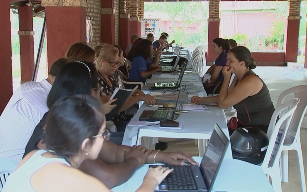 Mutirão do MEI em Rio Preto  (Foto: Reprodução/TV TEM)