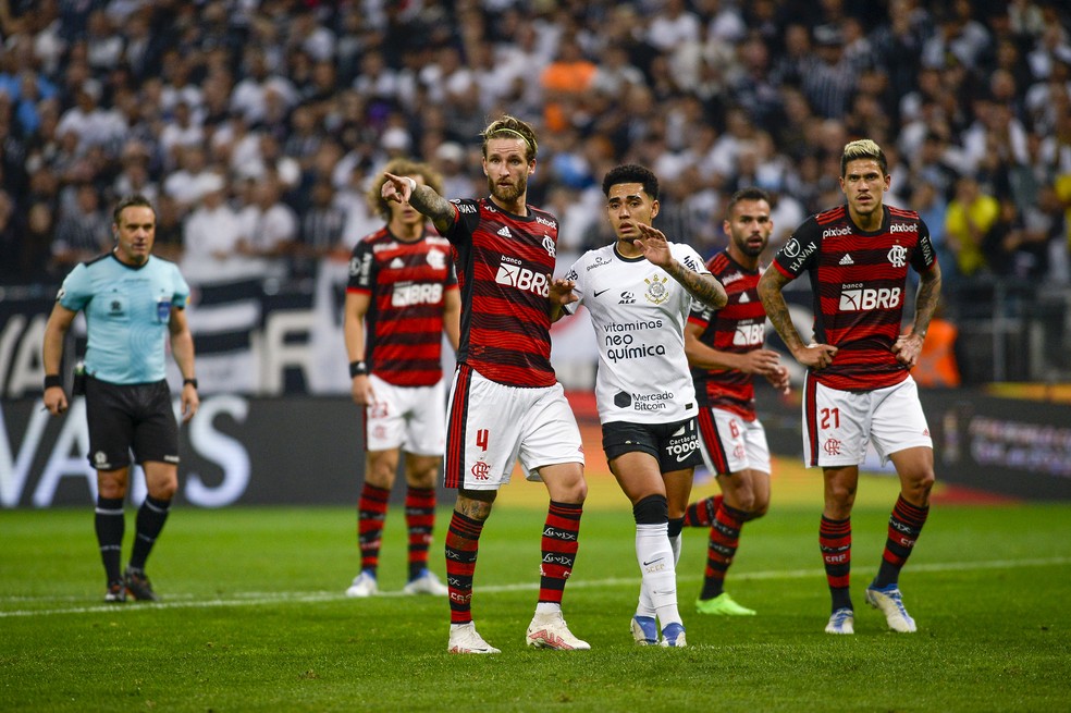 Léo Pereira teve mais uma vez uma boa atuação pelo Flamengo — Foto: Marcelo Cortes/Flamengo