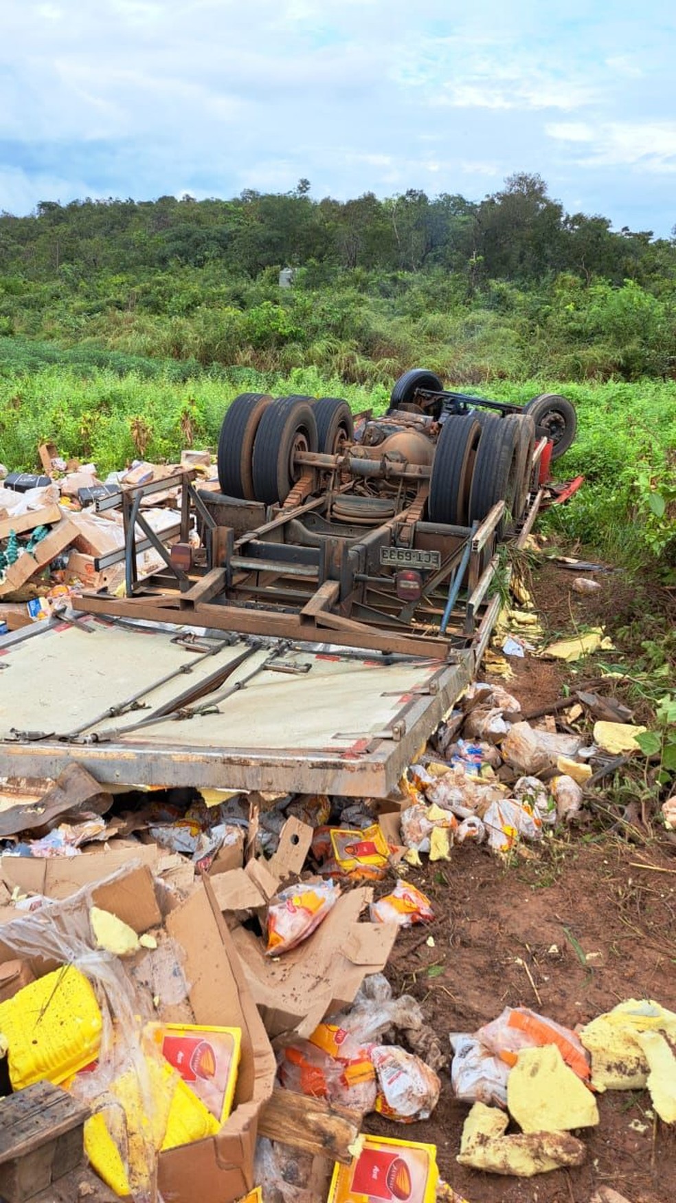 Motorista de caminhão perde controle e morre em grave acidente na PI-240; passageiro também morreu — Foto: Reprodução