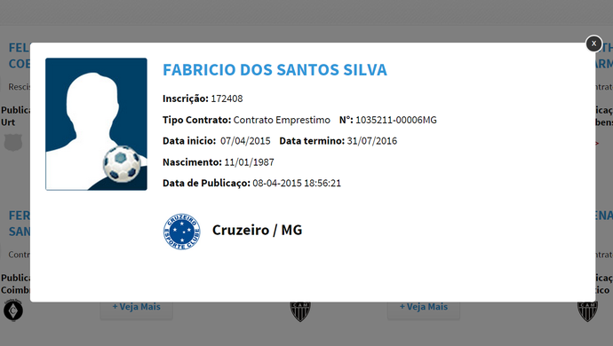 Com o nome no BID, lateral Fabrício pode disputar Estadual pelo Cruzeiro