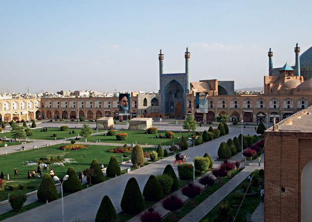 A mesquita da cidade de Isfahan (Foto: Rodrigo Ohtake)