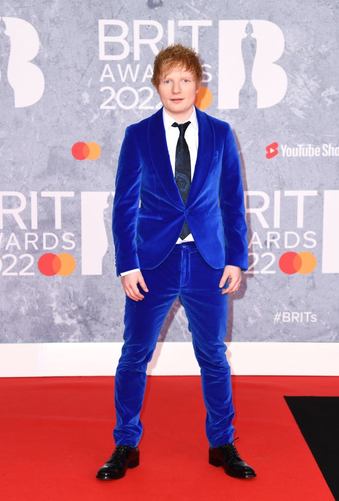 LONDON, ENGLAND - FEBRUARY 08: (EDITORIAL USE ONLY) Ed Sheeran attends The BRIT Awards 2022 at The O2 Arena on February 08, 2022 in London, England. (Photo by Gareth Cattermole/Getty Images) (Foto: Getty Images)