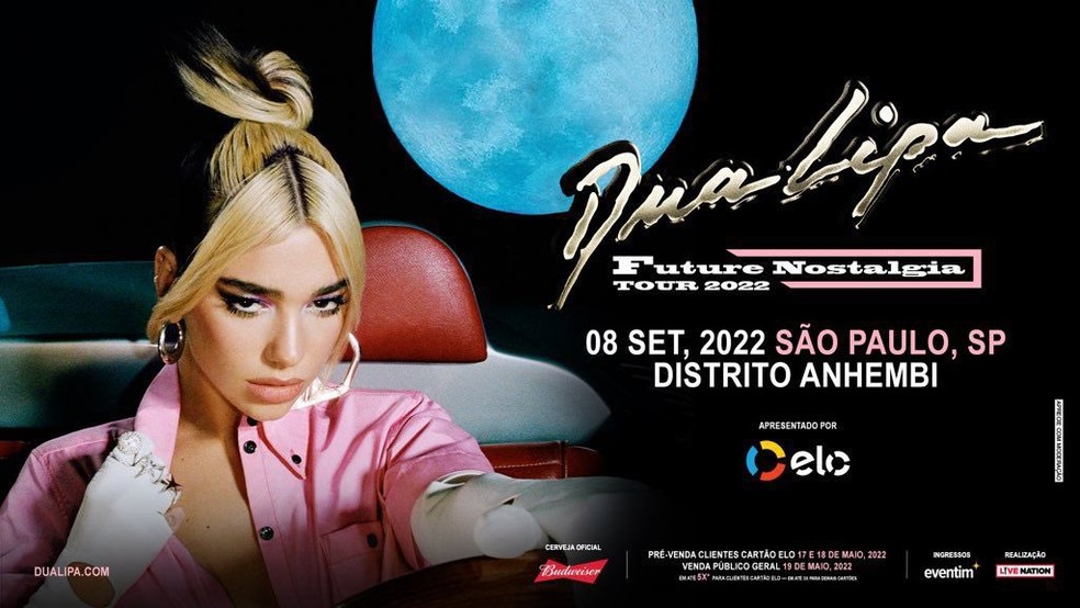 Dua Lipa anuncia show em São Paulo — Foto: Divulgação