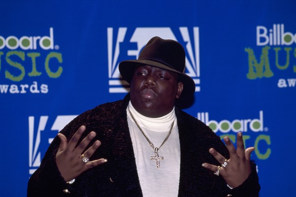 O rapper Notorious B.I.G. (1972-1997) em foto de dezembro de 1995 (Foto: Getty Images)