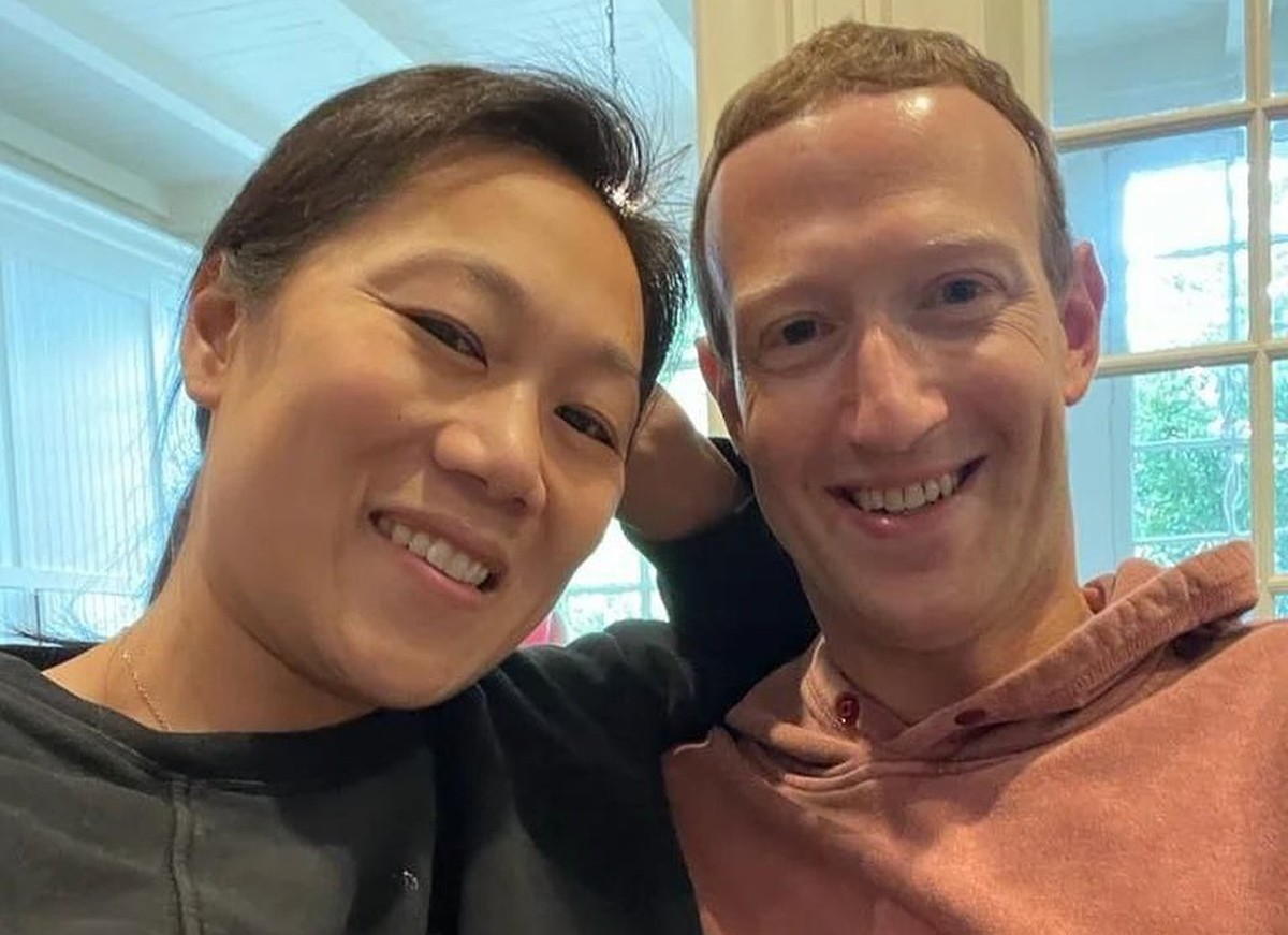 Priscilla Chan e Mark Zuckerberg (Foto: Reprodução Instagram)