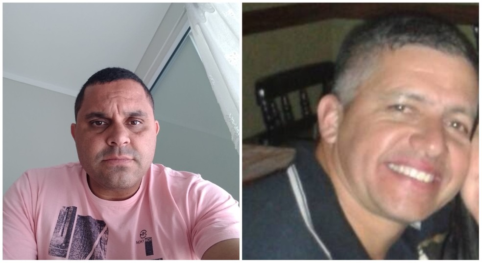 Policiais militares, João de Souza (à esquerda) e Oswaldo Alencar, morreram no local do acidente — Foto: Redes sociais