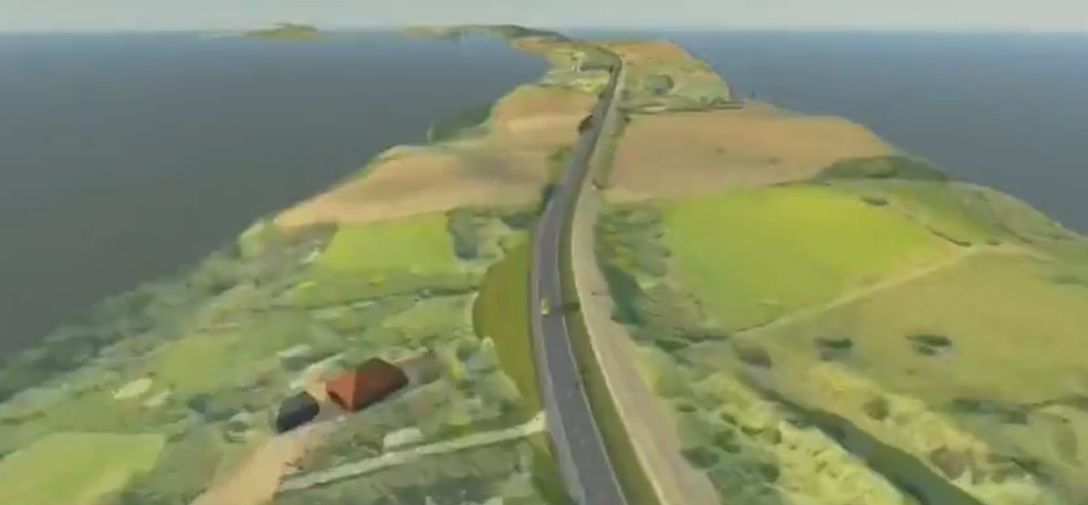 Duplicação tem prazo de 18 meses para ser concluída na PR-445 — Foto: DER/Divulgação