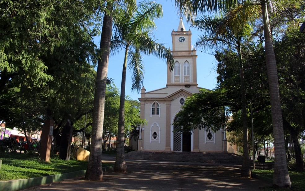 Igreja em Elias Fausto, cidade com cerca de 20 mil habitantes (Foto: Kaleo Alves)