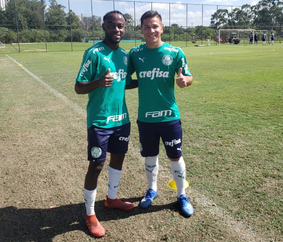Ramiro and Quintana in training for the U20 team in Palmeiras - Photo: Disclosure