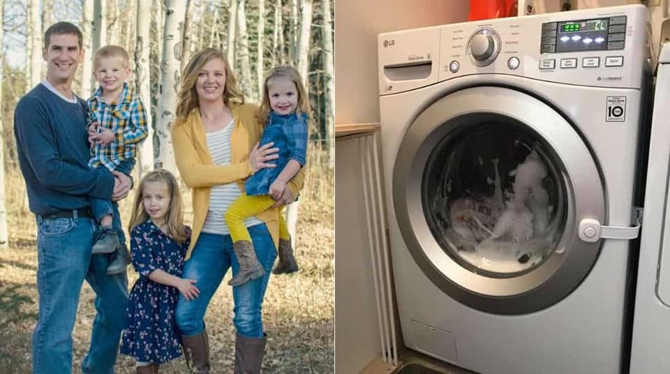 Mãe relata que encontrou sua bebê dentro de máquina de lavar roupa e viraliza (Foto: Reprodução/ Facebook)