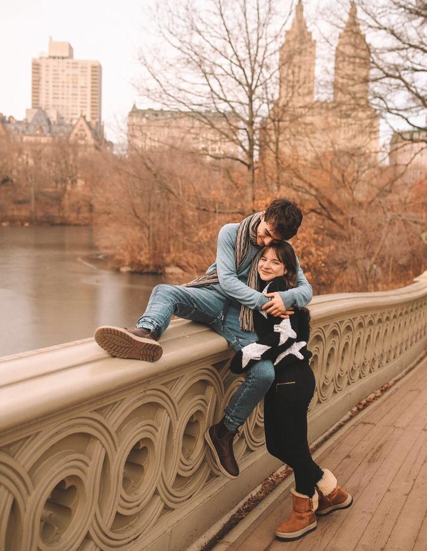 Sophia Valverde e Lucas Burgatti no Central Park (Foto: Paulo Campos)
