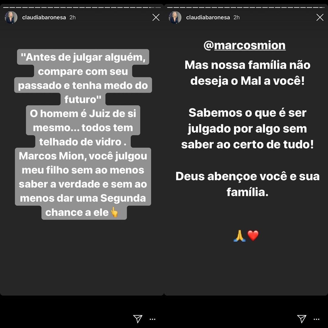 Mãe de MC Gui manda recado a Marcos Mion (Foto: Reprodução / Instagram)