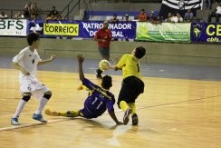 Remo perdeu a primeira partida na Taça Brasil de Futsal Sub-17 (Foto: Bruno Gomes / Especial para CBFS)