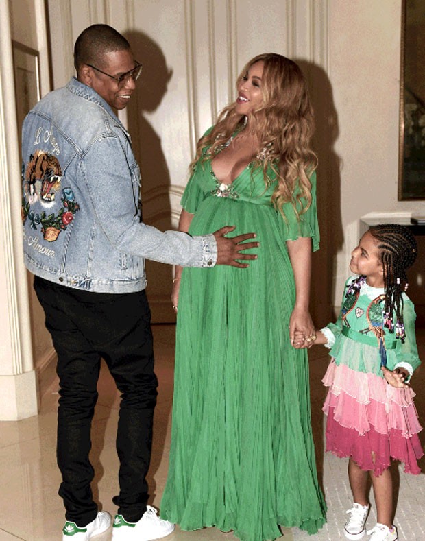 Jay Z, Beyoncé e Blue Ivy (Foto: Reprodução)