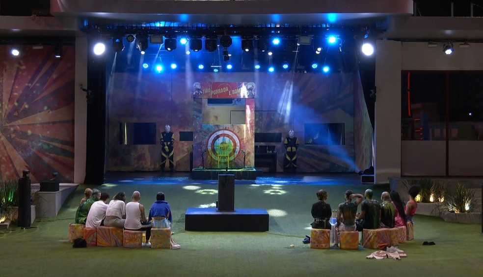 Deboche, ofensas e bate-boca marcam Jogo da Disc&oacute;rdia com balde no BBB 23 &mdash; Foto: Globo