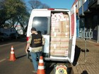 Policiais federais apreendem cerca de 150 caixas de cigarros do Paraguai