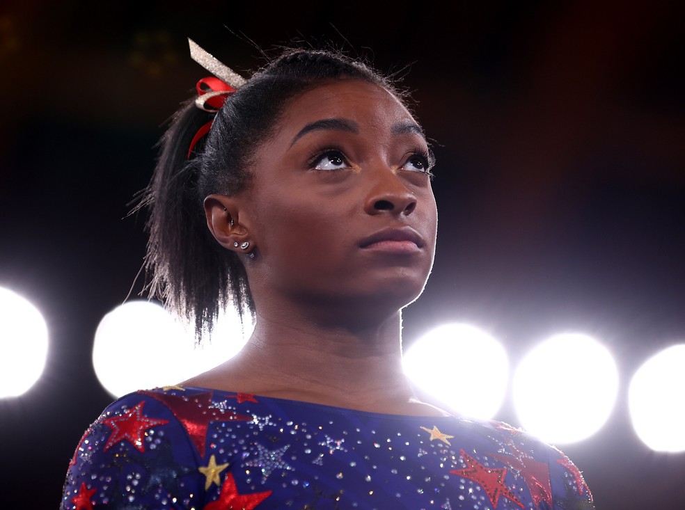 Simone Biles, Jogos de Tóquio — Foto: REUTERS/Mike Blake