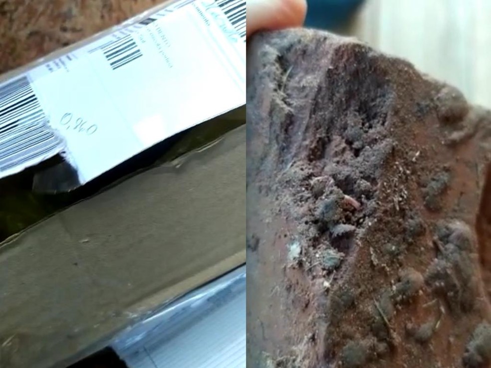 Encomenda recebida pela vítima, em Sidrolândia — Foto: Arquivo Pessoal