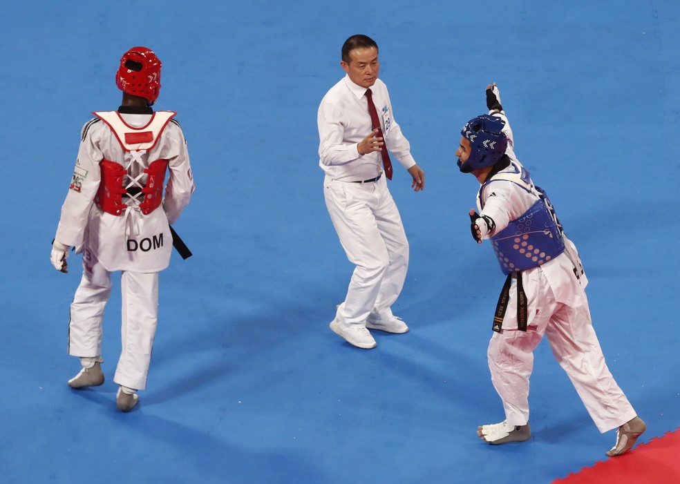 Edival Pontes “Netinho”, ouro no taekwondo no Pan de Lima — Foto: Reuters